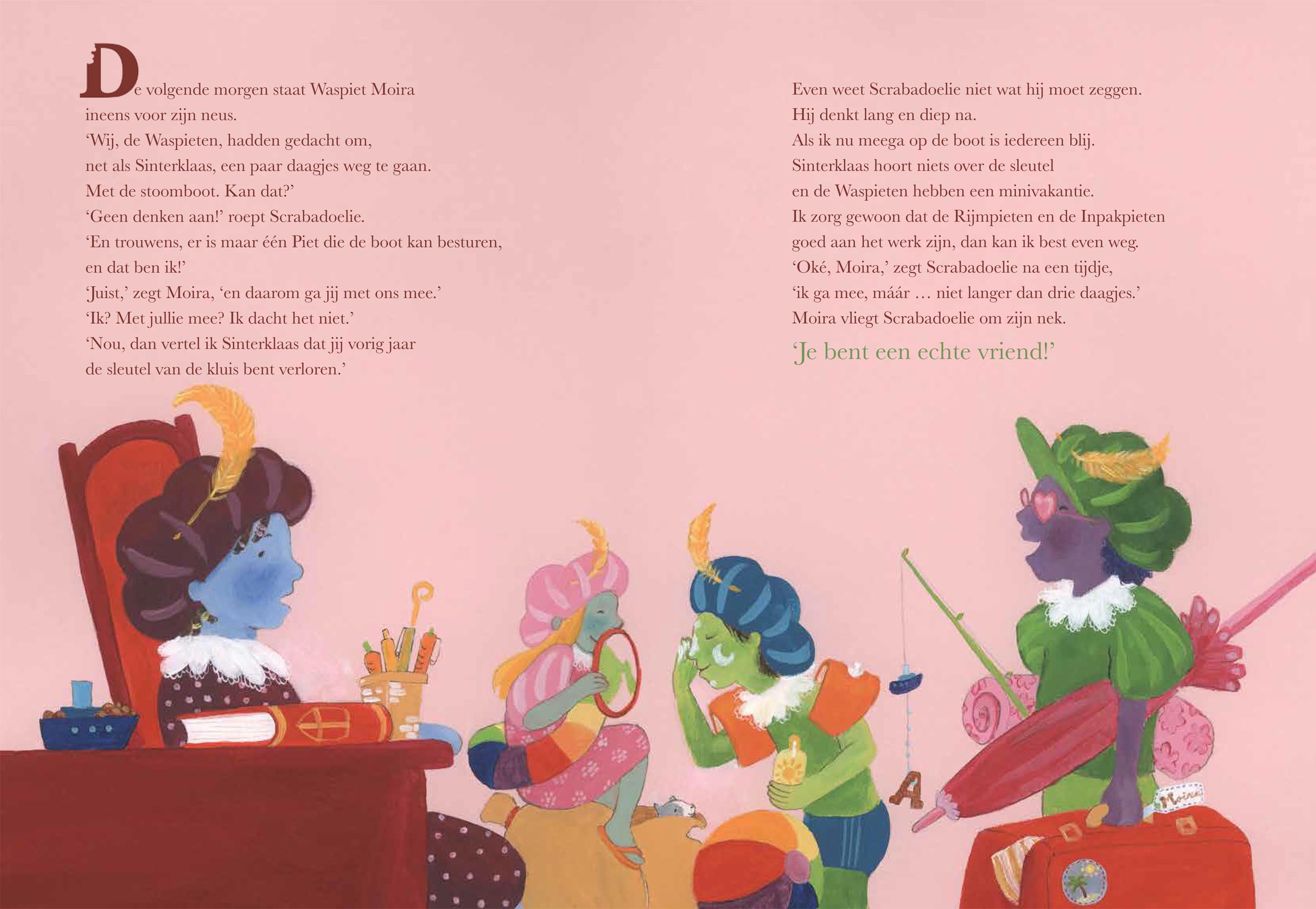 bonte pieten vakantie kleur sinterklaas